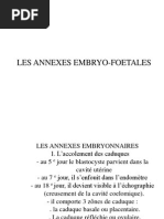 Les Annexes Embryo-foetale