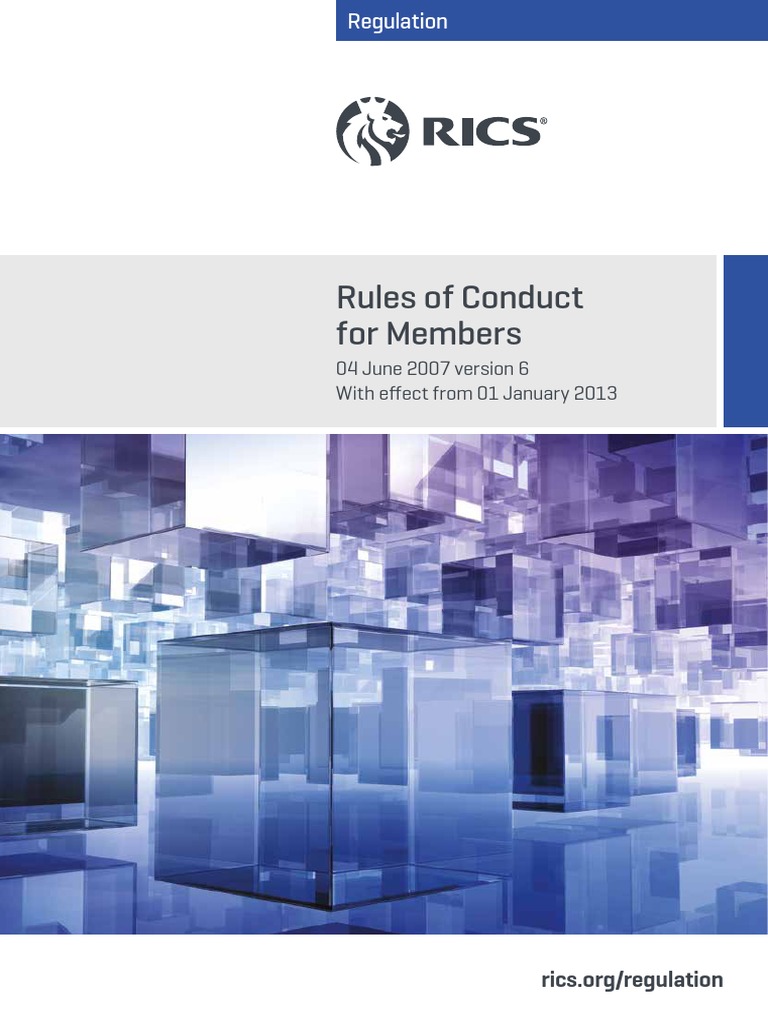 RICS Regulation | PDF
