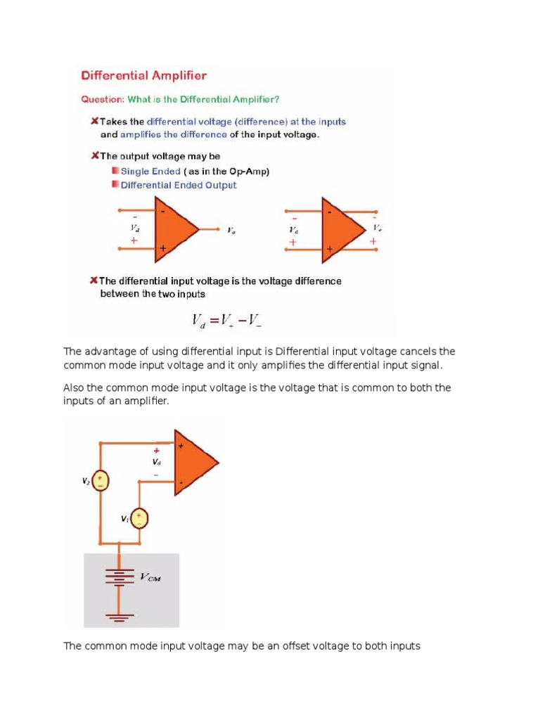 Differential Amplifier PDF