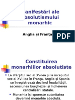 Manifestari Ale Absolutismului Monarhic