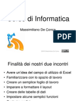 Corso Di Informatica - Excel
