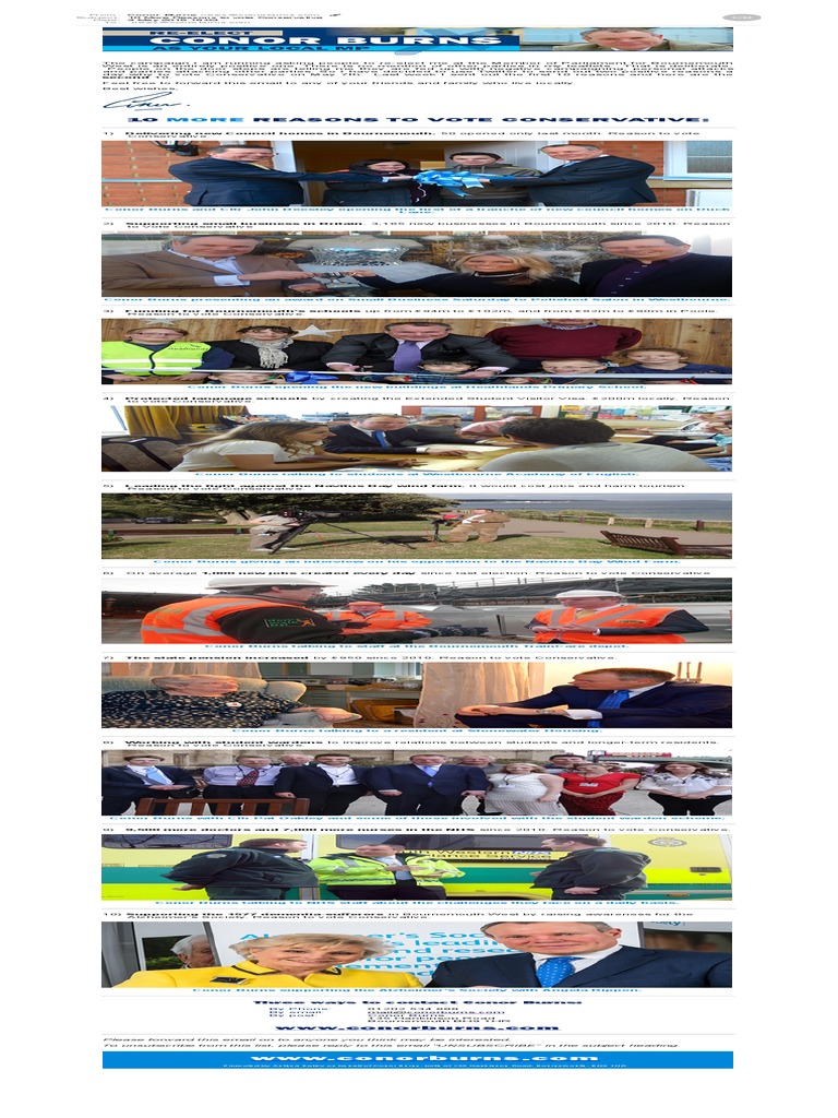 10 More Reasons To Vote Conservative PDF Wellness Medical