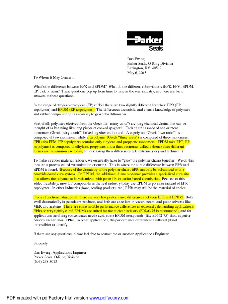 Epr Vs Epdm _ Ethylene Propylene / EPM, EPDM – LYYB