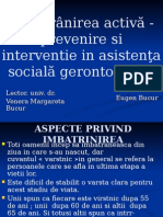 Imbatranirea Activa - Prevenire Si Interventie in Asistenta Sociala Gerontologica