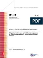 ITU-T K.70, Series K, Protection Against Interference, Human Exposure to EMF, 2007