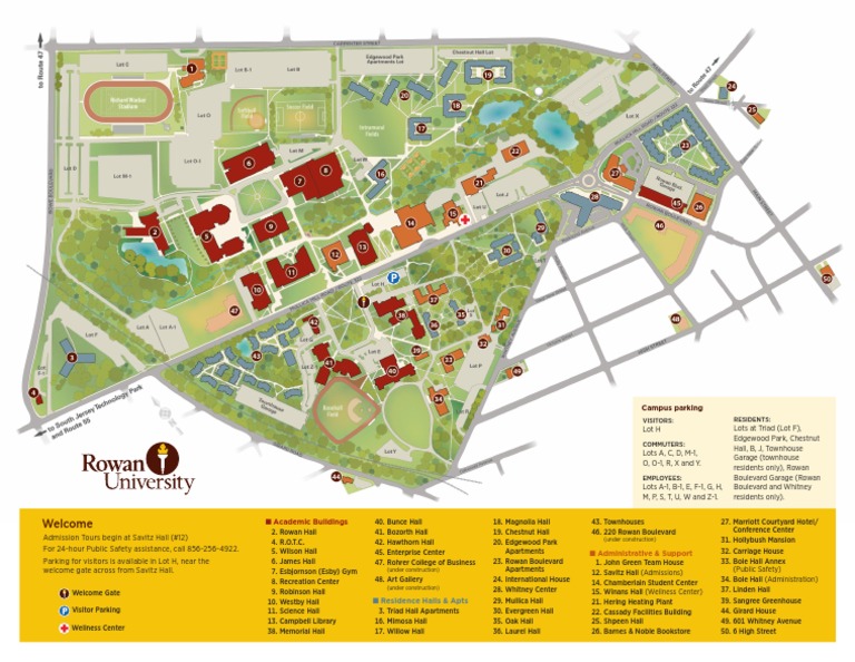 Rowan University Campus Map Overview | PDF | Art
