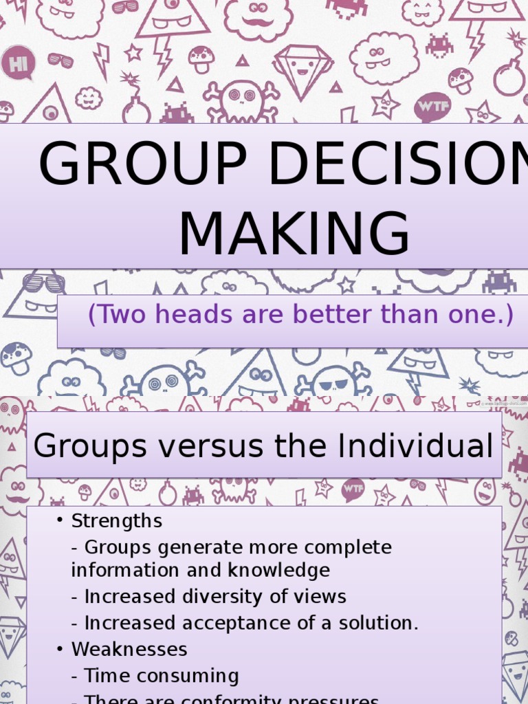 Group Decision Making-Abby | PDF | Norm (Social) | Decision Making
