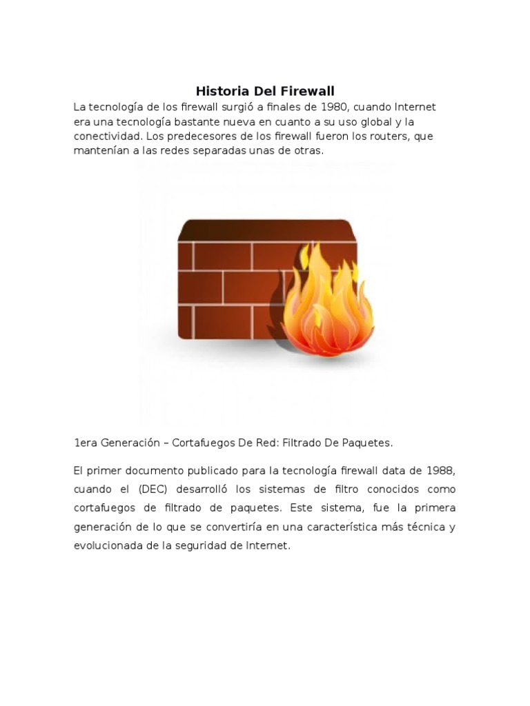 Evolución de los Firewalls en Internet | PDF | Tecnología