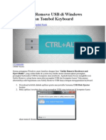 Cara Safely Remove USB Di Windows Menggunakan Tombol Keyboard