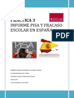 Informe PISA y Fracaso Escolar en España