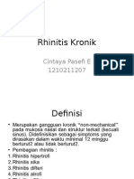 Rhinitis Kronik Gejala Dan Penanganannya