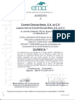 Certifica Do Lab Qu Mica