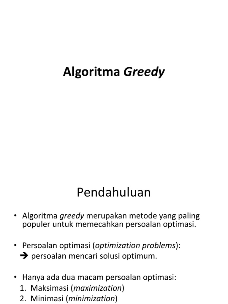 Penerapan Algoritma Greedy dalam Penukaran Koin | PDF