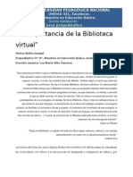 Hrangel - La Importancia de La Biblioteca Virtual