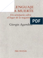 GIORGIO AGAMBEN - El lenguaje y la muerte.pdf