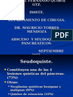 AbscesoABSCESO Y SEUDOQUISTE PANCREATICO y Seudoquiste Pancreatico