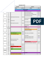 Calendario Nacional - Distrital 2015