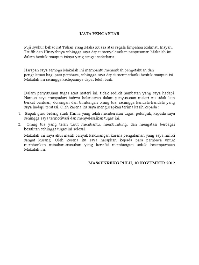 Makalah Kimia Dasar Sifat Sifat Unsur