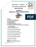 UNIDAD 4 Analisis Costo Oportunidad