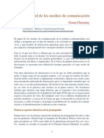 El Control de Los Medios de Comunicación. Noam Chomsky.