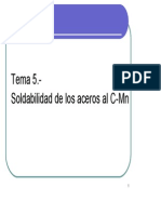 Tema 5 Soldabilidad de Los Aceros Al C MN PDF