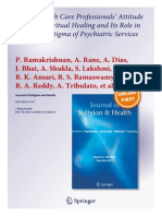 Indian Physician's Perspectives On Spirtuality and Stigma Aliviation in Psychiatry-Ramakrishnan Et Al JRH Jan 2014