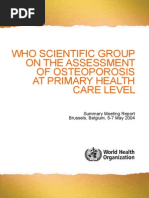 Osteoporosis Who