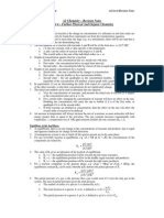 Chemistry unit 4 summary