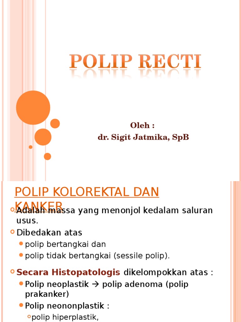 Polip Rektum pada Anak: Penyebab dan Diagnosis | PDF | Pengembangan ...