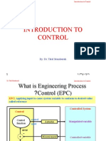 Introduction To Control: By: Dr. Talal Mandourah