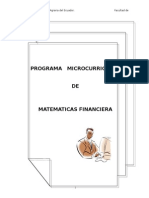 Programa Matematicas Financieras