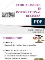 Ethical Issues in Ib
