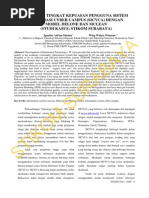 Download EVALUASI TINGKAT KEPUASAN PENGGUNA SISTEM INFORMASI CYBER CAMPUS SICYCA DENGAN MODEL DELONE DAN MCLEAN STUDI KASUS STIKOM SURABAYA by JB Samad SN264020983 doc pdf
