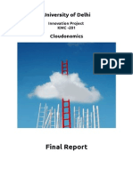 Delhi University Innovation Project Final Report KMC-201 Cloudonomics