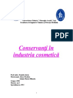 Conservanti În Industria Cosmetică