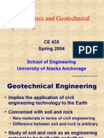 Soil Mechanics and Geotechnical Engineering: CE 435 Spring 2004