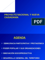 Proyecto Nacional y Nueva Ciudadanía