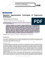 Bayesian Approximation Techniques of Topp-Leone Distribution