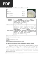 Experiment 29 Zinc Oxide Ointment