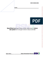 Sni 03-6820-2002 Spesifikasi Agregat Halus Untuk Pekerjaan Adukan Dan Plesteran Dengan Bahan Dasar Semen PDF