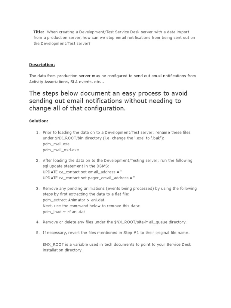 The Steps Below Document An Easy Process To Avoid Sending Out Email ...