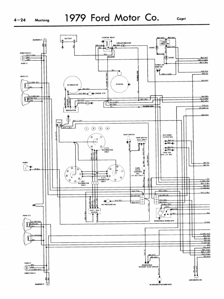 1979 Mustang Wiring Diagram | Infographics | Conceptual Model