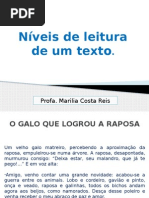 Níveis de Leitura de Um Texto