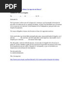 Ejemplo Modelo Carta Preaviso