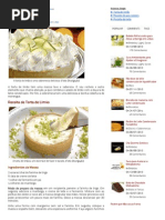 Torta de Limão - Receita Do Dia