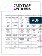LA Fitness Class Schedule Overview | PDF