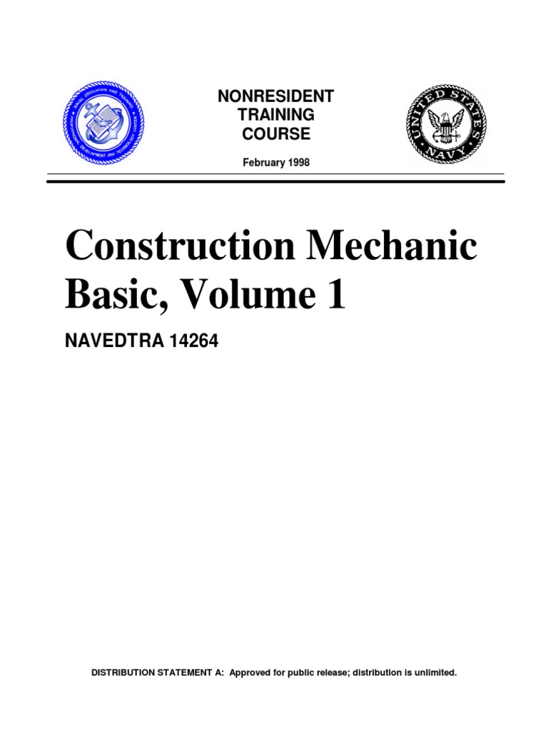 Navy Construction Mechanic Course Guide | PDF | Transmission (Mechanics ...