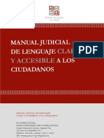 Manual Judicial de Lenguaje Claro y Accesible