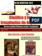 Transplante Organos PDF Bioetica Julio 13 2014 Ppt