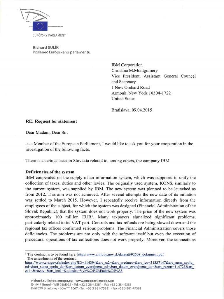 IBM Letter Compliance PDF | PDF